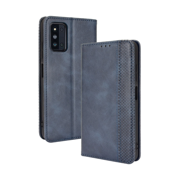 Magnetic Buckle Retro Crazy Horse Texture Horizontal Flip Leather Case with Holder & Card Slots & Photo Frame, Series 3