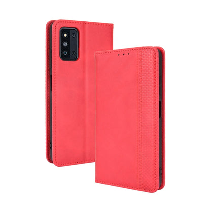 Magnetic Buckle Retro Crazy Horse Texture Horizontal Flip Leather Case with Holder & Card Slots & Photo Frame, Series 3