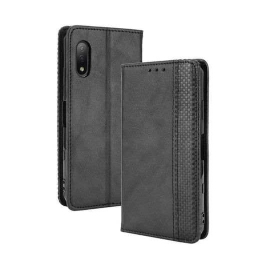 Magnetic Buckle Retro Crazy Horse Texture Horizontal Flip Leather Case with Holder & Card Slots & Photo Frame, Series 3