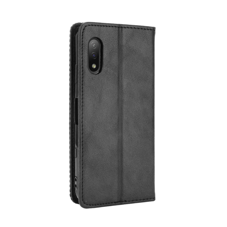 Magnetic Buckle Retro Crazy Horse Texture Horizontal Flip Leather Case with Holder & Card Slots & Photo Frame, Series 3