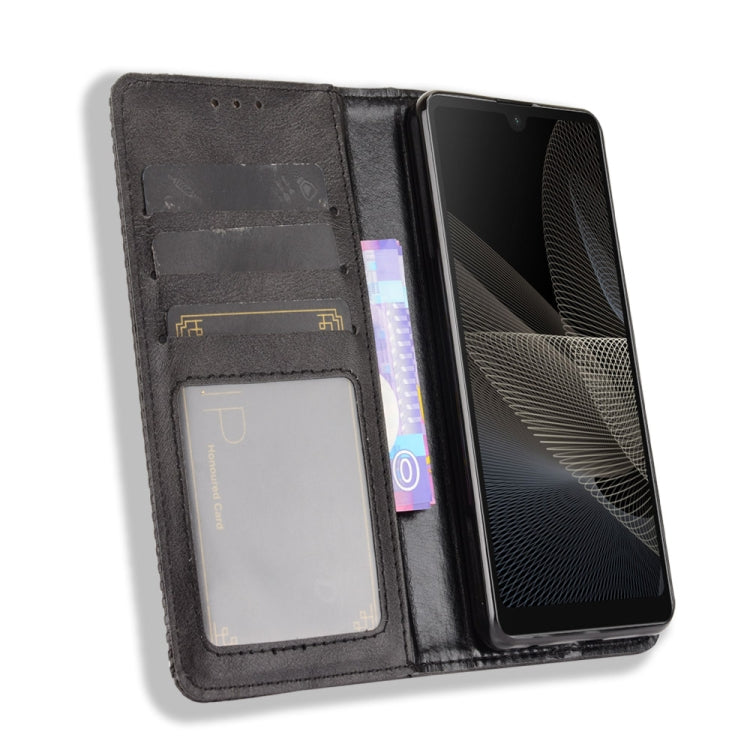 Magnetic Buckle Retro Crazy Horse Texture Horizontal Flip Leather Case with Holder & Card Slots & Photo Frame, Series 3