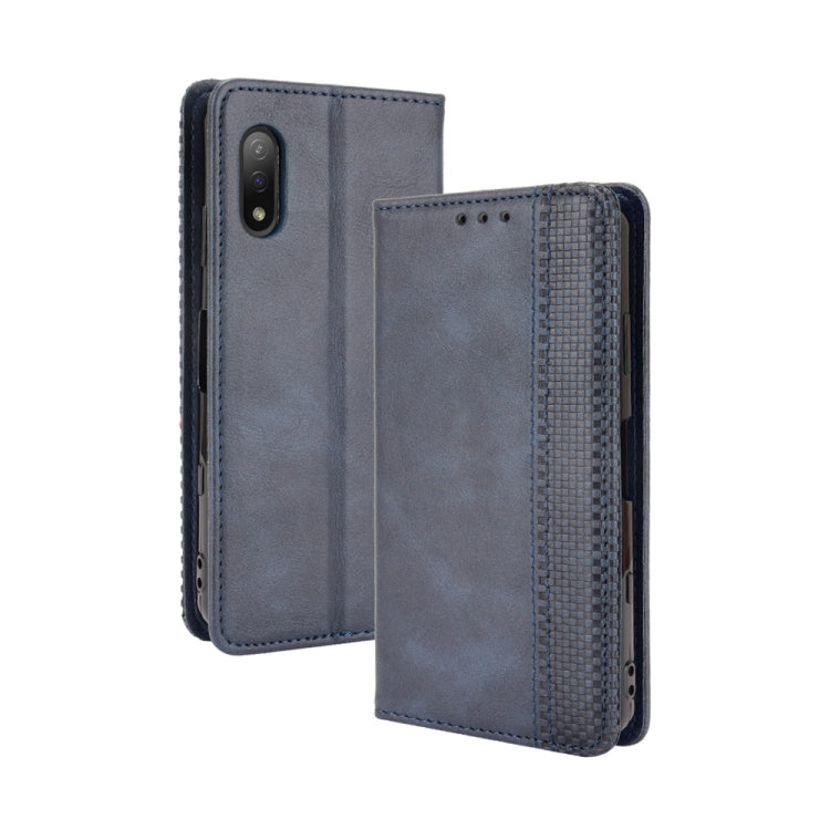 Magnetic Buckle Retro Crazy Horse Texture Horizontal Flip Leather Case with Holder & Card Slots & Photo Frame, Series 3