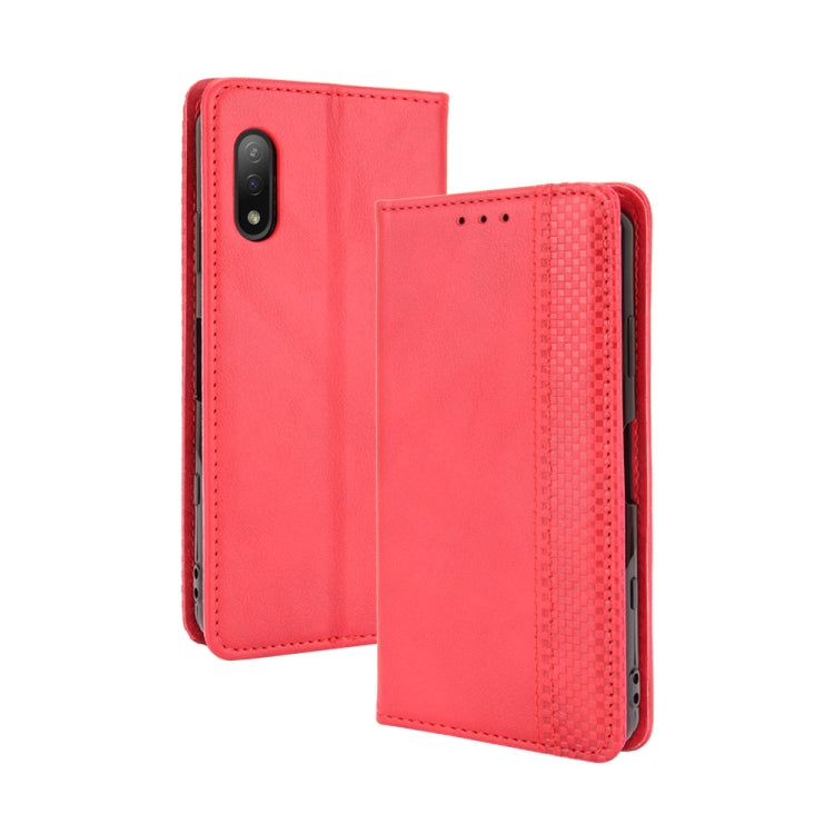 Magnetic Buckle Retro Crazy Horse Texture Horizontal Flip Leather Case with Holder & Card Slots & Photo Frame, Series 3