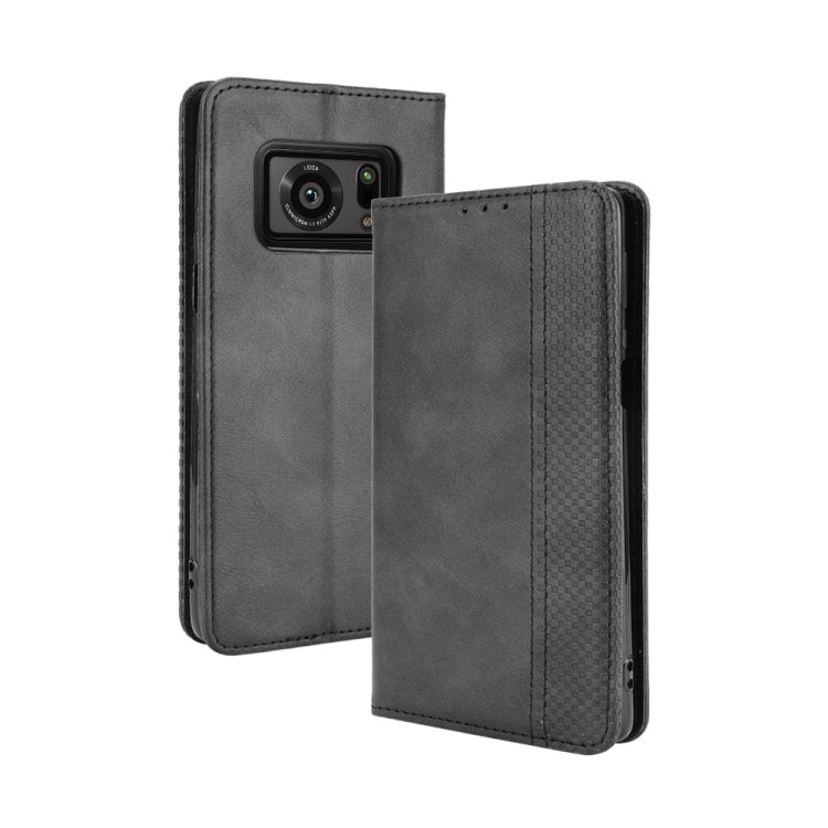 Magnetic Buckle Retro Crazy Horse Texture Horizontal Flip Leather Case with Holder & Card Slots & Photo Frame, Series 3