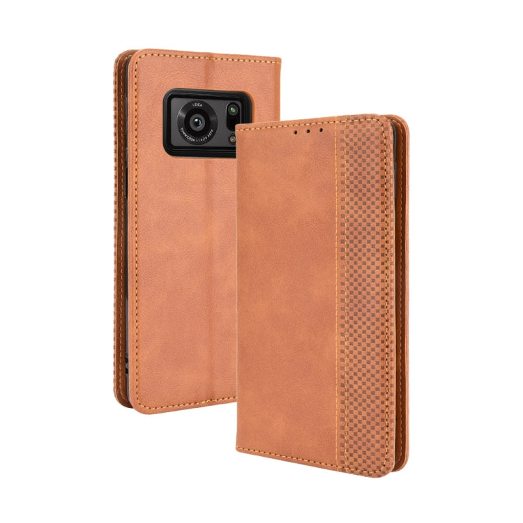 Magnetic Buckle Retro Crazy Horse Texture Horizontal Flip Leather Case with Holder & Card Slots & Photo Frame, Series 3
