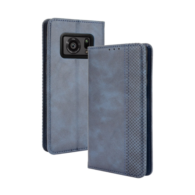 Magnetic Buckle Retro Crazy Horse Texture Horizontal Flip Leather Case with Holder & Card Slots & Photo Frame, Series 3