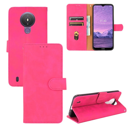 Solid Color Skin Feel Magnetic Buckle Horizontal Flip Calf Texture PU Leather Case with Holder & Card Slots & Wallet