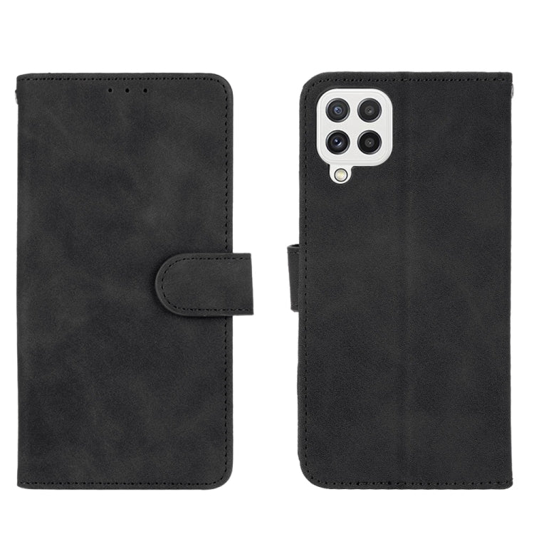 Solid Color Skin Feel Magnetic Buckle Horizontal Flip Calf Texture PU Leather Case with Holder & Card Slots & Wallet