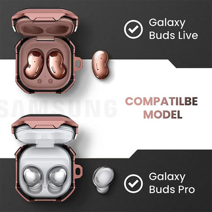 Wireless Earphones Thunder Battlegear Anti-fall Protective Case with Hook Up For Samsung Galaxy Buds Live