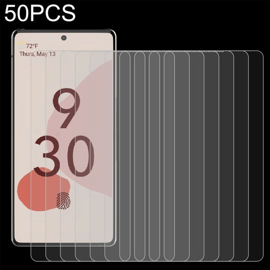 50 PCS 0.26mm 9H 2.5D Tempered Glass Film, For Google Pixel 6 (50 PCS)