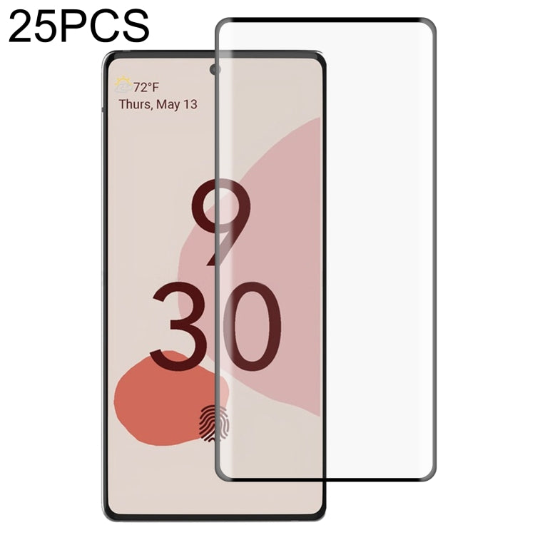 25 PCS For Google Pixel 6 Pro Edge Glue 3D Curved Edge Full Screen Tempered Glass Film, For Google Pixel 6 (25 PCS), For Google Pixel 6 Pro (25 PCS)