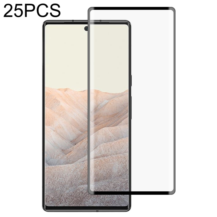25 PCS For Google Pixel 6 Pro Edge Glue 3D Curved Edge Full Screen Tempered Glass Film, For Google Pixel 6 (25 PCS), For Google Pixel 6 Pro (25 PCS)