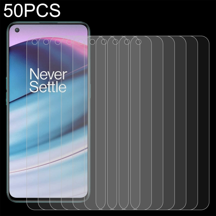 50 PCS 0.26mm 9H 2.5D Tempered Glass Film