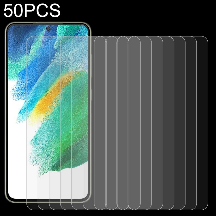 50 PCS 0.26mm 9H 2.5D Tempered Glass Film