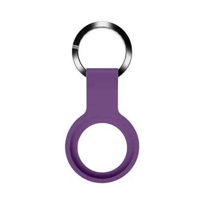 Mutural Liquid Silicone Protective Case with Key Ring for AirTag 2nd Gen / AirTag 1st Gen