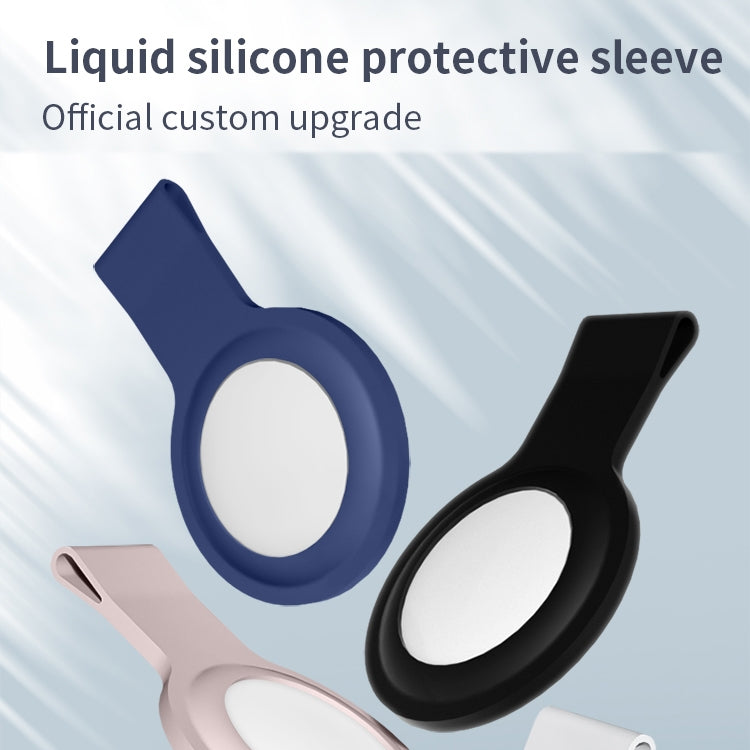 Mutural Liquid Silicone Protective Case with Key Ring for AirTag