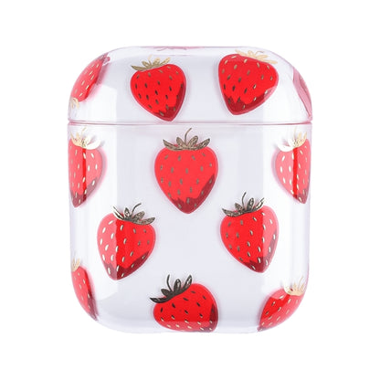 Bronzing Fruit Pattern PC Earphone Hard Protective Case, For AirPods 1 / 2, For AirPods Pro