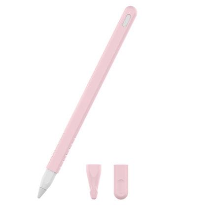 3 in 1 Pure Color Silicone Stylus Pen Protective Case Set for Apple Pencil 2