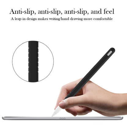 3 in 1 Pure Color Silicone Stylus Pen Protective Case Set for Apple Pencil 2