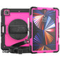 Shockproof Colorful Silicone + PC Protective Case with Holder & Shoulder Strap & Hand Strap & Pen Slot