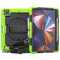 Shockproof Colorful Silicone + PC Protective Case with Holder & Shoulder Strap & Hand Strap & Pen Slot