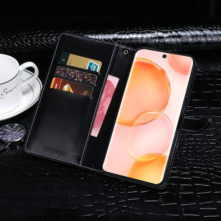 idewei Crocodile Texture Horizontal Flip Leather Case with Holder & Card Slots & Wallet