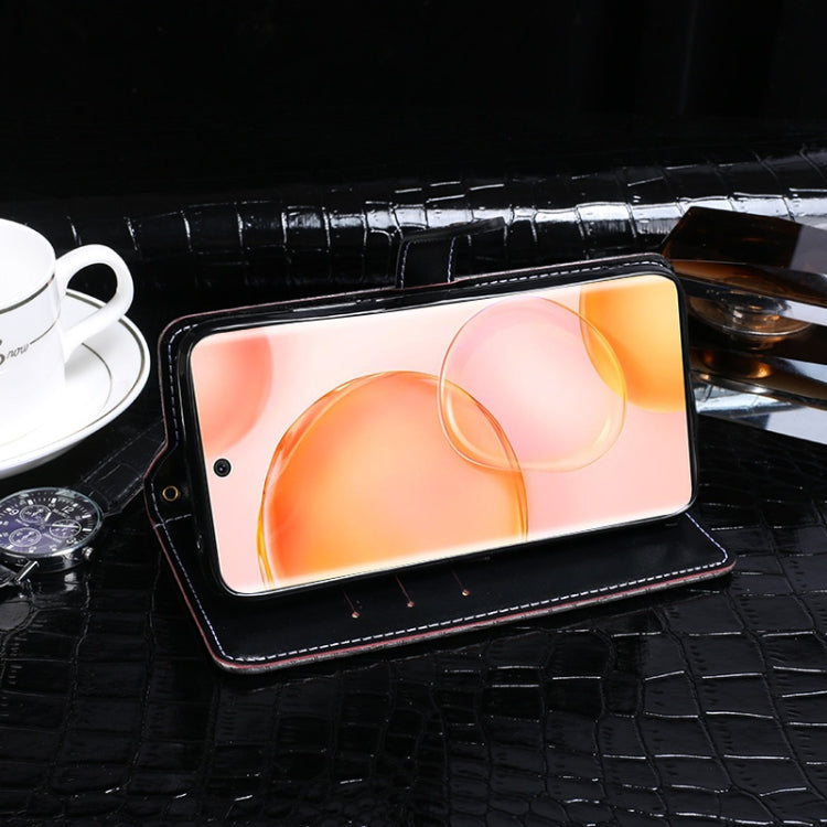 idewei Crocodile Texture Horizontal Flip Leather Case with Holder & Card Slots & Wallet
