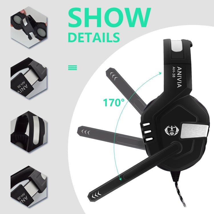 Anivia AH38 3.5mm Wired Gaming Headset with Microphone