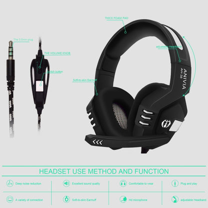 Anivia AH38 3.5mm Wired Gaming Headset with Microphone