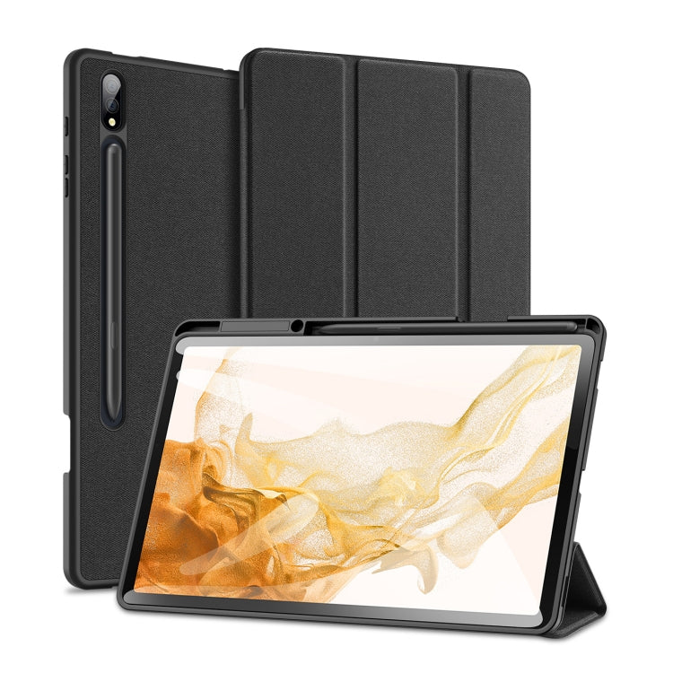 DUX DUCIS Domo Series Horizontal Flip Magnetic PU Leather Case with Three-folding Holder & Wake-up / Sleep Function