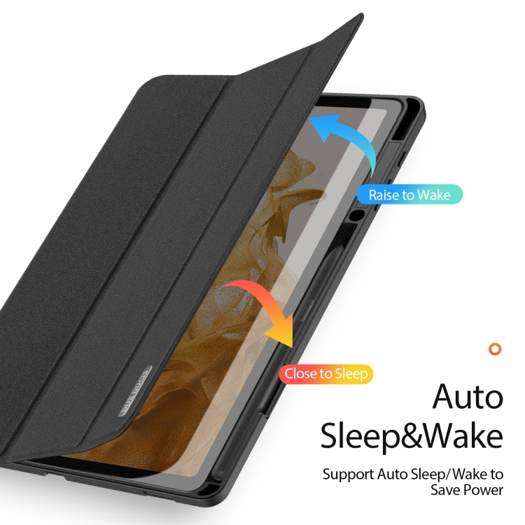 DUX DUCIS Domo Series Horizontal Flip Magnetic PU Leather Case with Three-folding Holder & Wake-up / Sleep Function