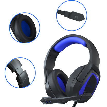 Anivia MH602 3.5mm Wired Gaming Headset with Microphone, MH602 (Black Blue), MH602 (Black Purple), MH602 (Black Red)