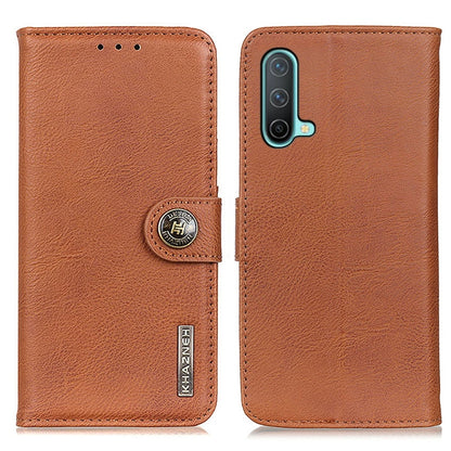 KHAZNEH Cowhide Texture Horizontal Flip Leather Case with Holder & Card Slots & Wallet, For OnePlus Nord CE 5G