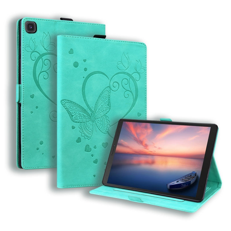 Love Butterfly Pattern Horizontal Flip Leather Case with Holder, For Samsung Galaxy Tab A 8.0 (2019) SM-T290 SM-T295