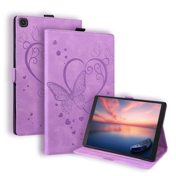 Love Butterfly Pattern Horizontal Flip Leather Case with Holder, For Samsung Galaxy Tab A 8.0 (2019) SM-T290 SM-T295