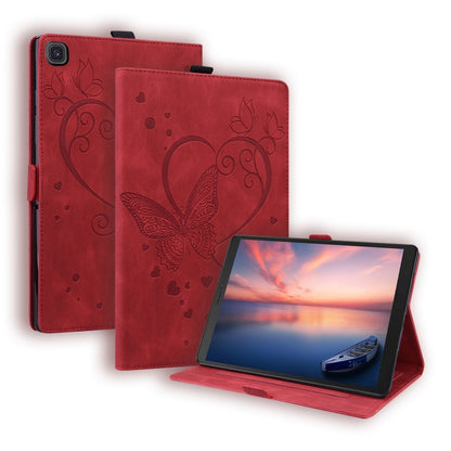Love Butterfly Pattern Horizontal Flip Leather Case with Holder, For Samsung Galaxy Tab A 8.0 (2019) SM-T290 SM-T295