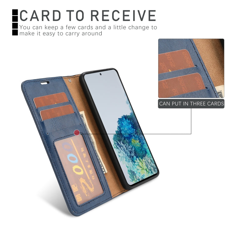 Crazy Horse Texture Detachable Magnetic Back Cover Horizontal Flip Leather Case with Holder & Card Slots & Photo Frame & Wallet, For Samsung Galaxy S20, For Samsung Galaxy S20 Ultra, For Samsung Galaxy S20+, For Samsung Galaxy S21 5G�������������������...