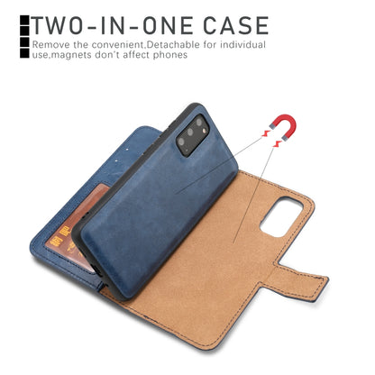 Crazy Horse Texture Detachable Magnetic Back Cover Horizontal Flip Leather Case with Holder & Card Slots & Photo Frame & Wallet, For Samsung Galaxy S20, For Samsung Galaxy S20 Ultra, For Samsung Galaxy S20+, For Samsung Galaxy S21 5G�������������������...