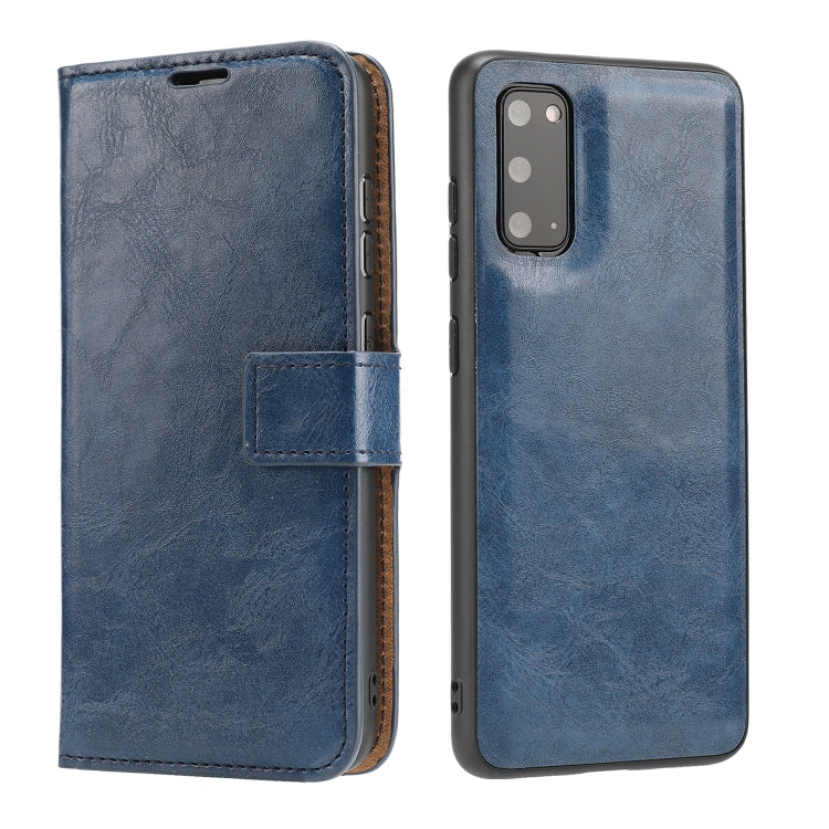 Crazy Horse Texture Detachable Magnetic Back Cover Horizontal Flip Leather Case with Holder & Card Slots & Photo Frame & Wallet, For Samsung Galaxy S20, For Samsung Galaxy S20 Ultra, For Samsung Galaxy S20+, For Samsung Galaxy S21 5G�������������������...