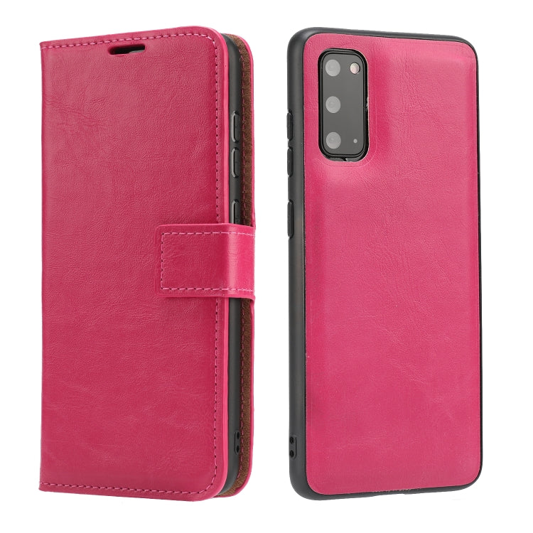 Crazy Horse Texture Detachable Magnetic Back Cover Horizontal Flip Leather Case with Holder & Card Slots & Photo Frame & Wallet, For Samsung Galaxy S20, For Samsung Galaxy S20 Ultra, For Samsung Galaxy S20+, For Samsung Galaxy S21 5G�������������������...