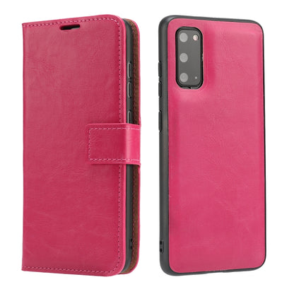 Crazy Horse Texture Detachable Magnetic Back Cover Horizontal Flip Leather Case with Holder & Card Slots & Photo Frame & Wallet, For Samsung Galaxy S20, For Samsung Galaxy S20 Ultra, For Samsung Galaxy S20+, For Samsung Galaxy S21 5G�������������������...