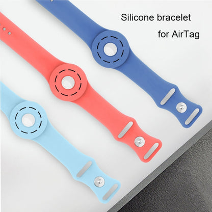 Anti-scratch Shockproof Silicone Bracelet Strap Protective Cover Case, For AirTag