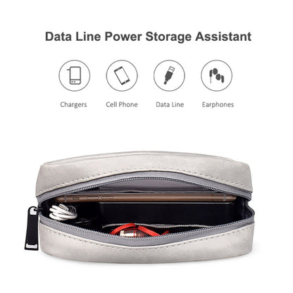 DY03 Portable Digital Accessory Leather Bag