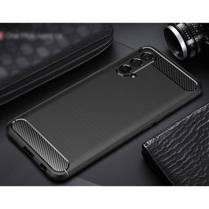 Brushed Texture Carbon Fiber TPU Case, For OnePlus Nord CE 5G