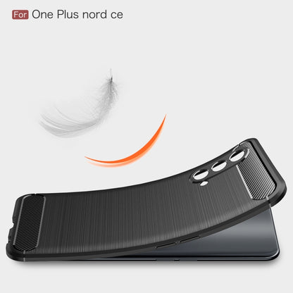 Brushed Texture Carbon Fiber TPU Case, For OnePlus Nord CE 5G