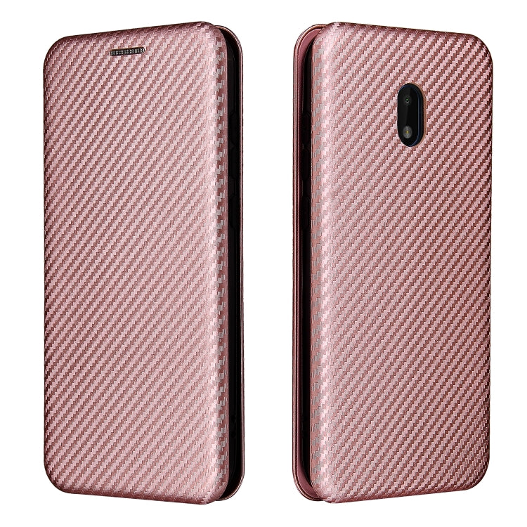 Carbon Fiber Texture Magnetic Horizontal Flip TPU + PC + PU Leather Case with Card Slot