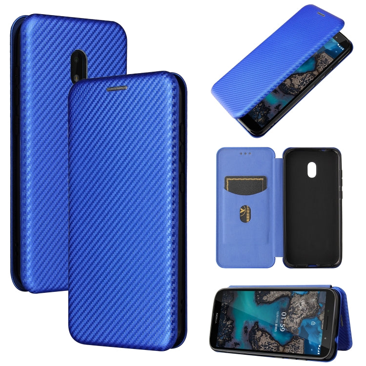 Carbon Fiber Texture Magnetic Horizontal Flip TPU + PC + PU Leather Case with Card Slot