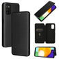 Carbon Fiber Texture Magnetic Horizontal Flip TPU + PC + PU Leather Case with Card Slot