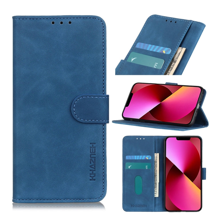 KHAZNEH Retro Texture PU + TPU Horizontal Flip Leather Case with Holder & Card Slots & Wallet