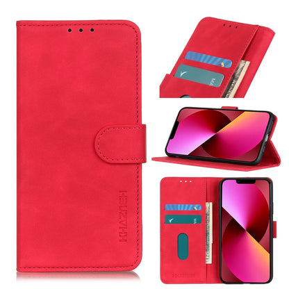 KHAZNEH Retro Texture PU + TPU Horizontal Flip Leather Case with Holder & Card Slots & Wallet